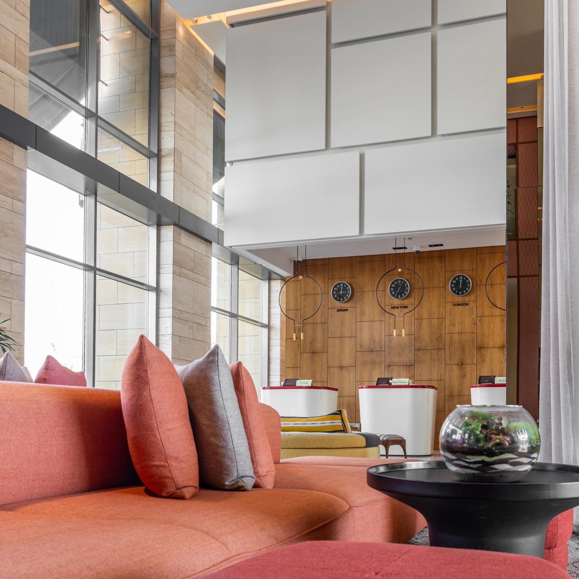 Shirvan Hotel City Yard Jiddah Esterno foto The lobby of the hotel
